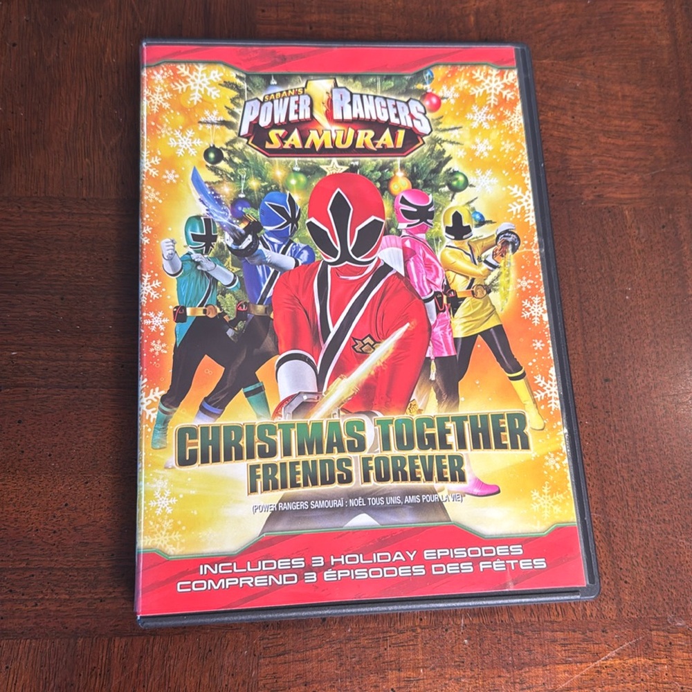 Power Rangers DVD Christmas Together Friends Together 3 Holiday Episodes
